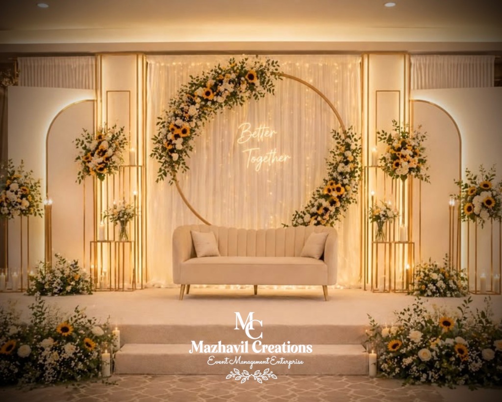 Golden Wedding Stage