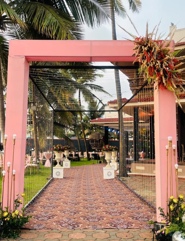 Pink Floral Entrance