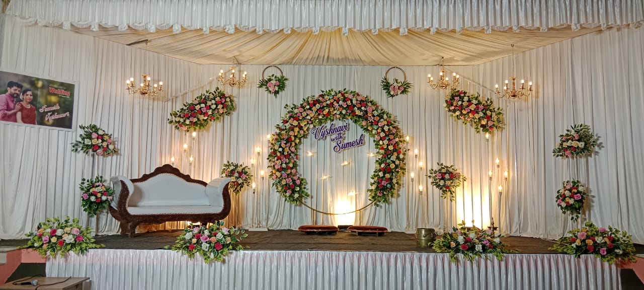 Floral Stage Setup